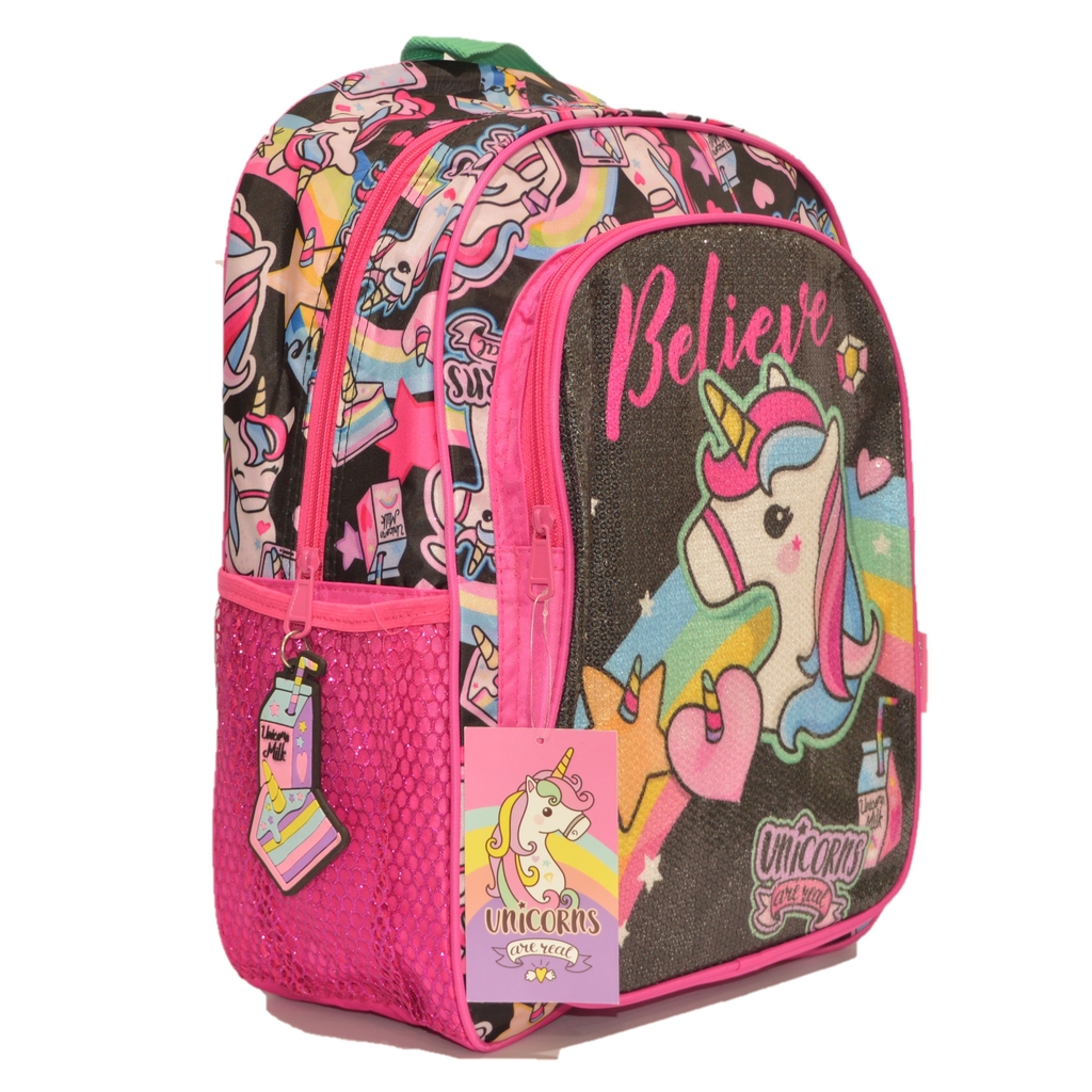 Mochila Unicornio Lentejuelas y brillos espalda 17\