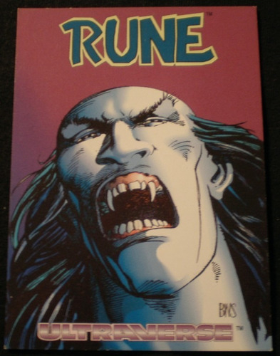 1993 Skybox Ultraverse Rune Promo Card #0