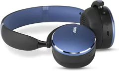 AKG Y500 By SAMSUNG BLUE Inalámbrico + Bluetooth + Ambient Aware + Control Multifunción + Micrófono +Cómodos y Ligeros + 33hs de Carga - comprar online