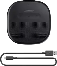 PARLANTE BOSE SOUNDLINK MICRO BLACK Portatil + Bluetooth + Impermeable + 12 W + 6hs. de autonomia + Microfono + Sonido Premium en internet