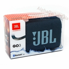 PARLANTE JBL GO 3 AZUL Compacto + Bluetooth 5.1 + IP67 Impermeable + Extra Bass + 5hs. de Autonomía + Potencia 4.2W - tienda online