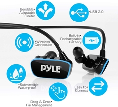 PYLE FLEXTREME IPX8 SUMERGIBLE DEPORTES REPRODUCTOR MP3 8GB - TodoAuriculares