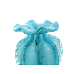 Vaso trouxinha murano azul 13,5cm - comprar online