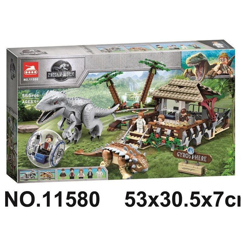 Jurassic World Dinosaurio 11580 Indominus Rex Ataque Giroesfera