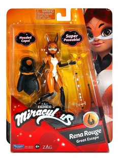 Figura Articulada Miraculous 13cm Lady Bug Cat Noir Playmates toys