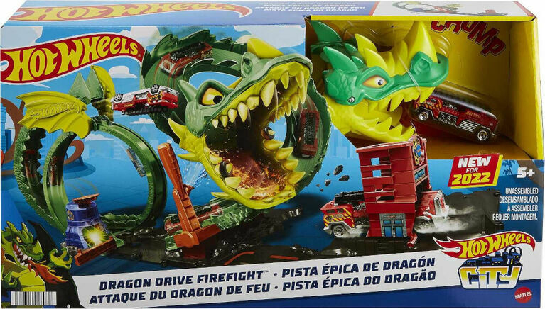 Pista de Carreras Hot Wheels Dragon Pista Epica de Dragón Incluye 1 Auto  Hotwheels