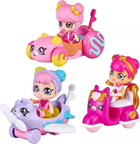Kindi Kids Minis - Voiture Donut De Donatina - Poupée Miniature Avec Véhicule - Jeu Enfant 3 Ans Et Plus - 6