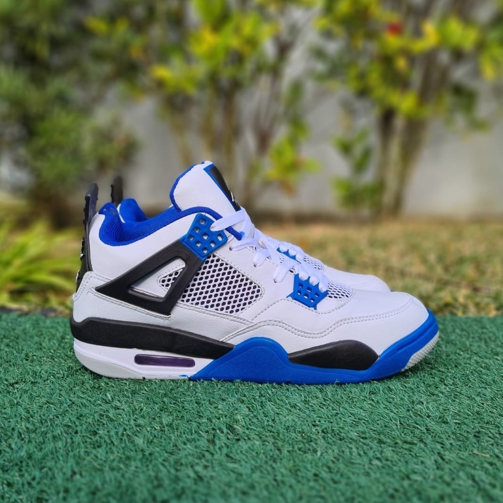 jordan 4 azul e branco