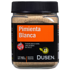 Pimienta Blanca Molida - Sin TACC - Pote de 190gr
