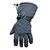 Guante Para Moto Hombre De Cuero Y Softshell con ajuste IMPERMEABLE
