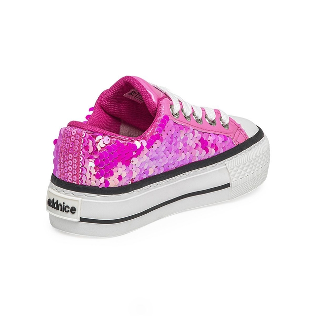 Zapatilla Addnice Lentejuelas Magnolia + Bolso