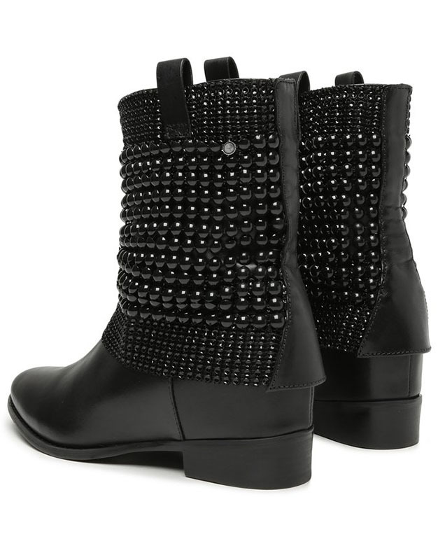 Bota Triangle Salto Bloco Nobuck Caramelo | Schutz