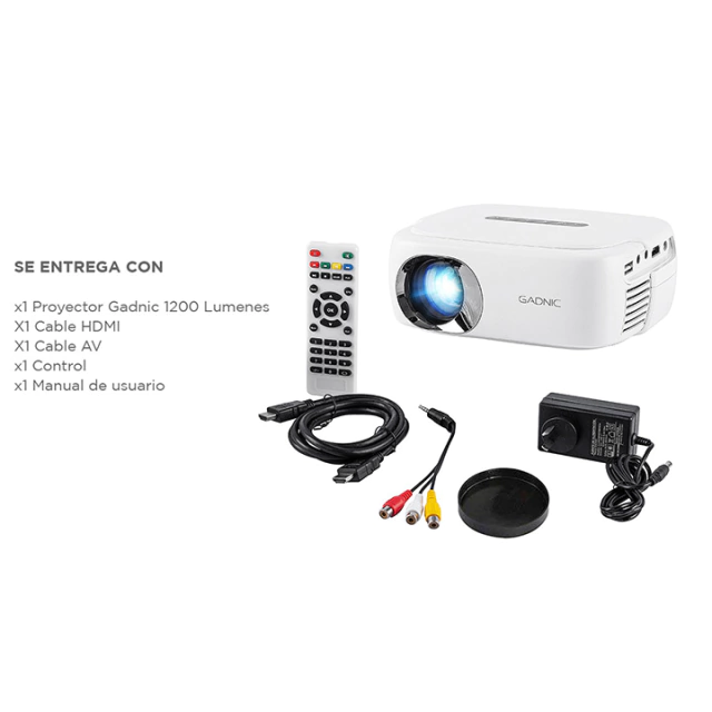 Mini Proyector Gadnic 1200 Lumens - One Store