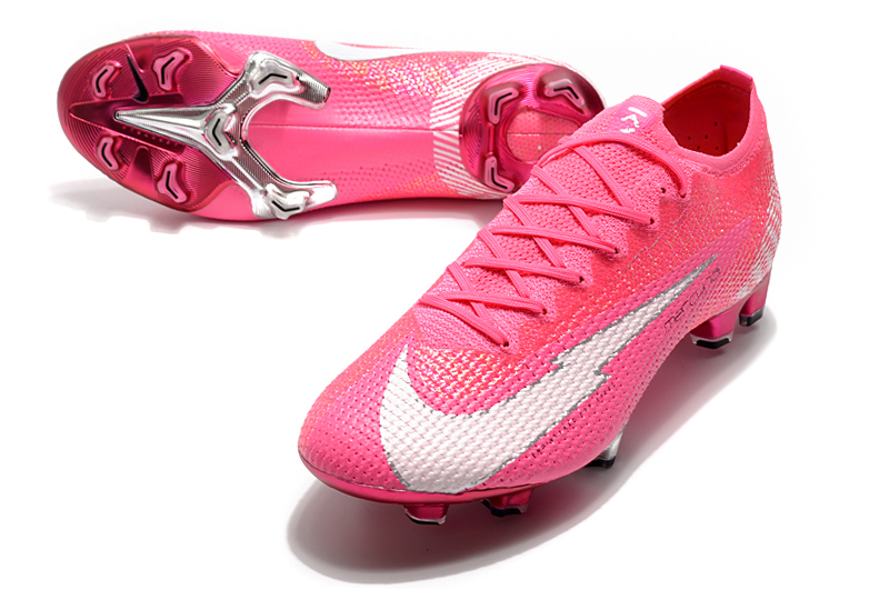 Chuteira Nike Mercurial Vapor 13 Elite "Mbappé" FG Masculina - Rosa e