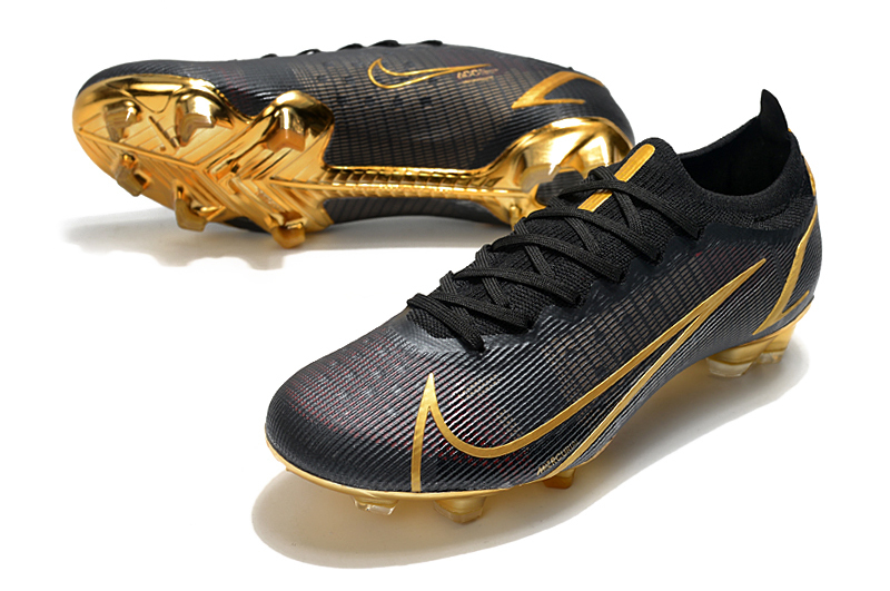 Chuteira Nike Mercurial Vapor 14 Elite FG Masculina - Preto e Dourado