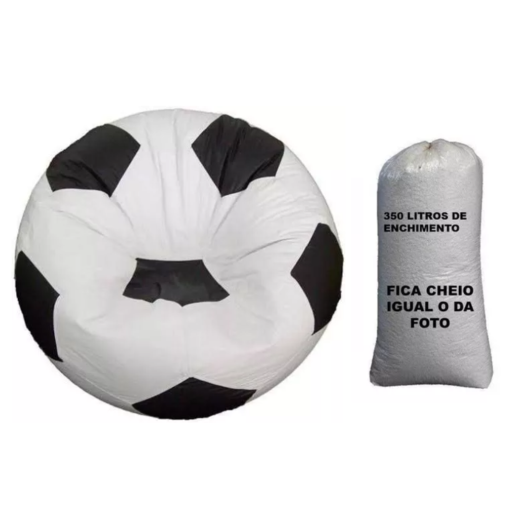 Puff Bola De Futebol Flamengo 1 Metro Enchimento Promoção