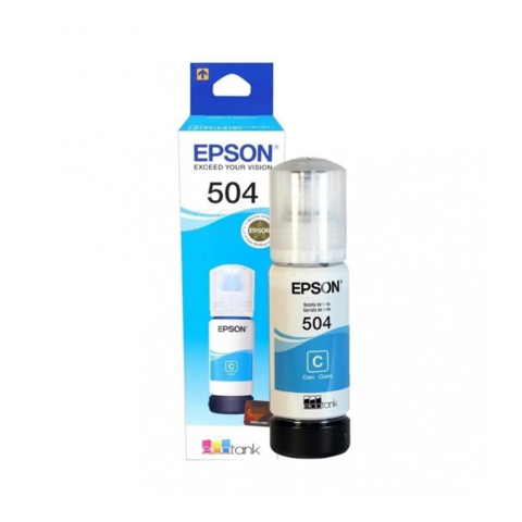 Tinta Epson 504 Original Para Ecotank L4160 L14150 Cyan