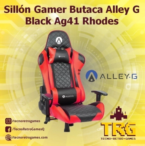 Silla Sillon Gamer Butaca Alley G Black Ag41 Rhodes Oficina