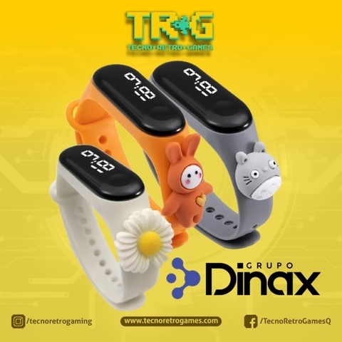 Smart Band Táctil Digital Led Para Niños Y Niñas Dinax