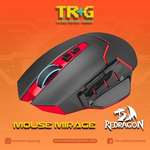 Mouse Gamer Inalámbrico Redragon Mirage M690 7 Botones