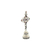 Cruz en plata .925 con piedra amatista, turquesa y coral - comprar en línea