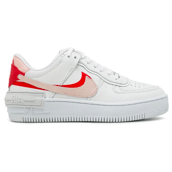 nike air force vermelho e branco