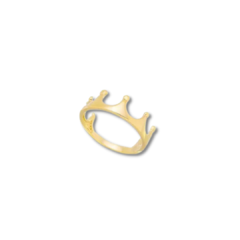 Anel de falange coroa - Banhado á Ouro 18k