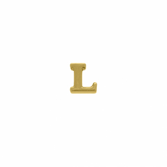 Pingente de letra minimalista passador - Banhado á Ouro 18k - loja online