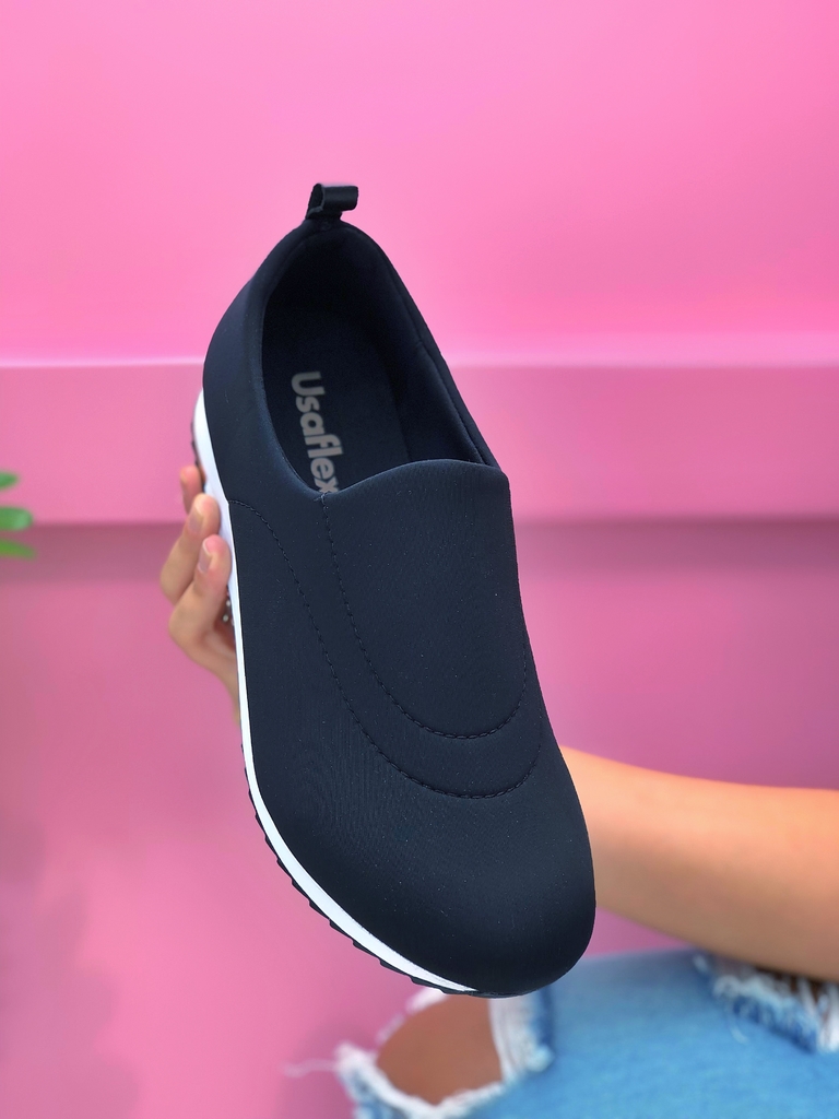 Tênis Feminino Usaflex N 2251 DB Tecido Lycra Diabetes