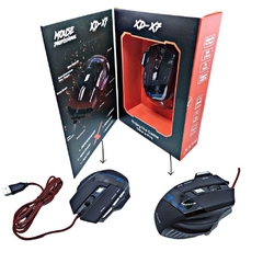 Pct 10 Mouse Profissional Com Fio Gamer X7 3600 Dpi Led Óptico Usb PC Jogo