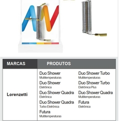 Resistência Para Lorenzetti Chuveiro DUO Shower Eletrônica - comprar online