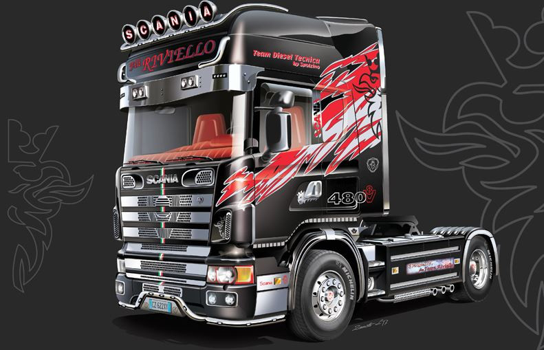 Scania 164L Topclass - 1/24 - Italeri - comprar online