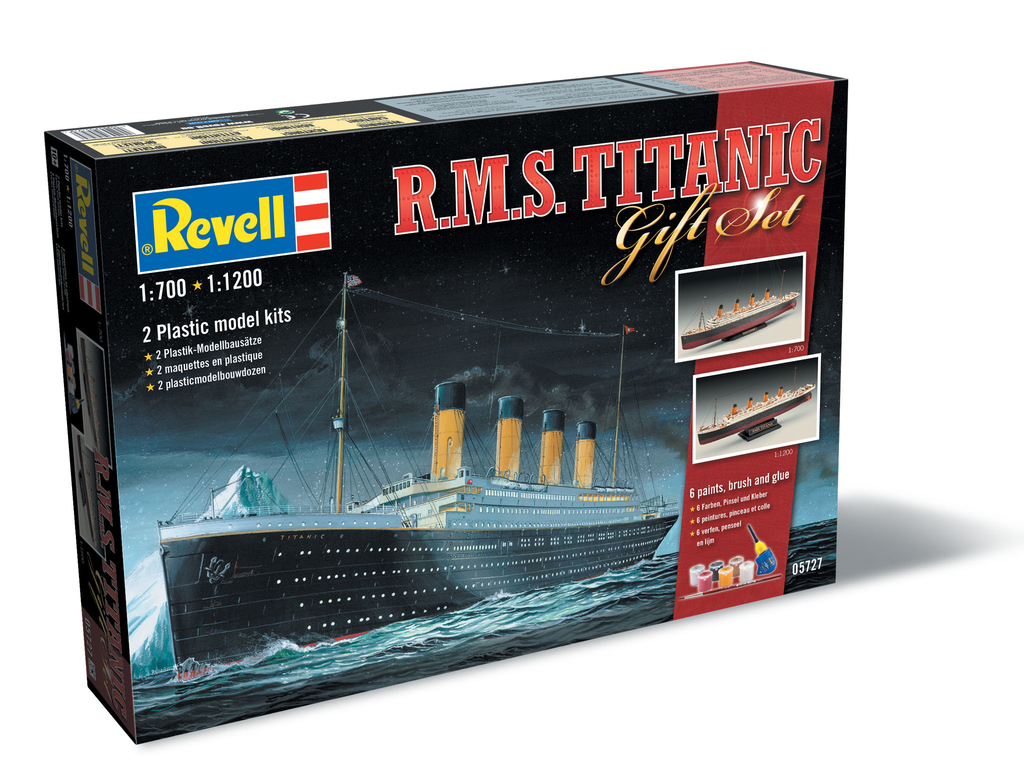 Navio R.M.S. Titanic (2 kits 1/1200 e 1/700) - Revell - comprar online
