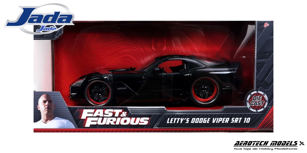 Dodge Viper SRT10 2088 Velozes e Furiosos 1/24 - Jada Toys - loja online