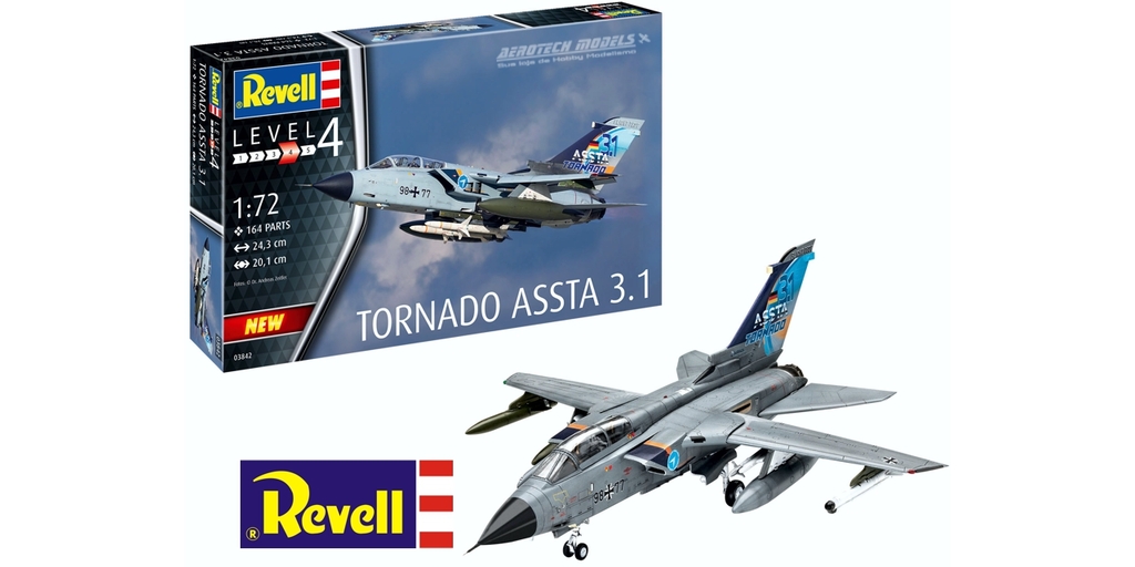 Kit Avião caça Tornado ASSTA 3.1 1/72 - Revell 03842 - comprar online