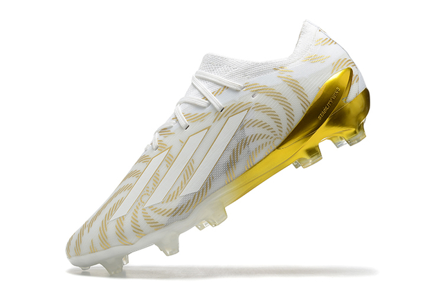 Chuteira Adidas X Speedportal .1 2022 World Cup - Branca e Dourada