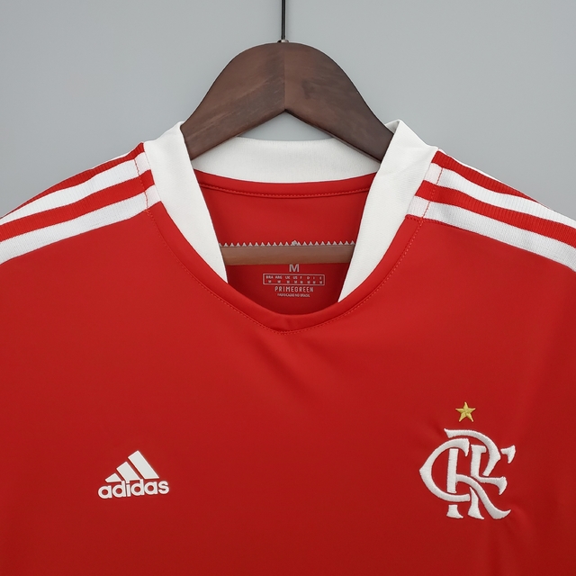 Camisa Flamengo 30 Anos 21/22 Torcedor Adidas Feminina - Vermelho