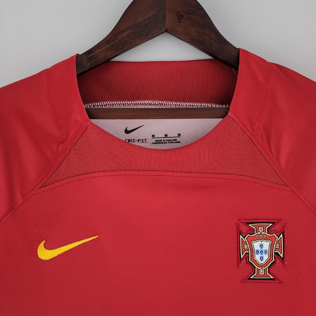 Camisa Seleção Portugal 1 Home 22/23 Feminina Vermelho Por R$ 159,90