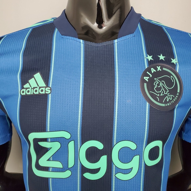 Camisa Ajax Away 21/22 Jogador Adidas Masculina - Azul