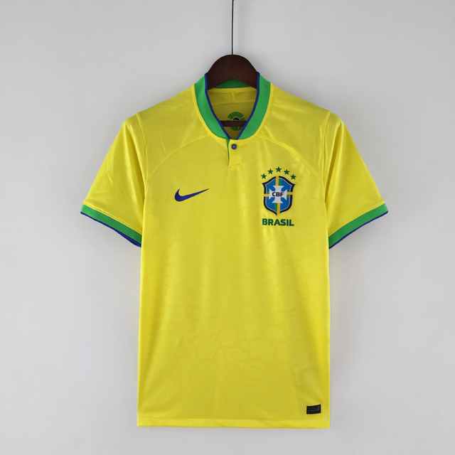 Camisa Seleção Brasil 1 Home 22/23 Torcedor Nike Masculina Amarela