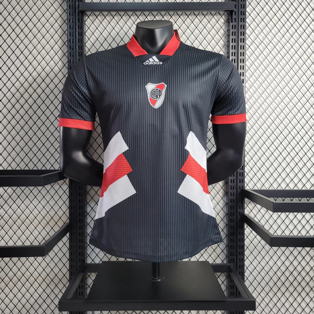 Camisa River Plate Icon Retrô Preta 2023 Adidas Masculina Compre Agor