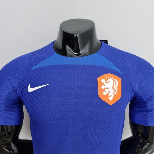 Camisa Seleção Holanda Treino 22/23 Jogador Nike Masculina - Azul