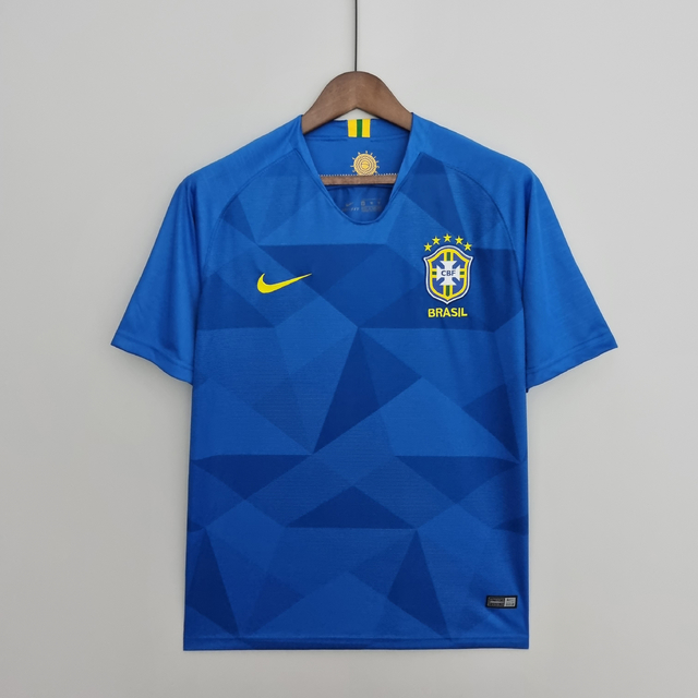 Camisa Seleção Brasil 2 Away 2018 Azul A Partir de R$ 149,90