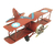 Avião Biplano Vermelho 16cm - comprar online