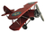 Avião Biplano Vermelho 25cm na internet