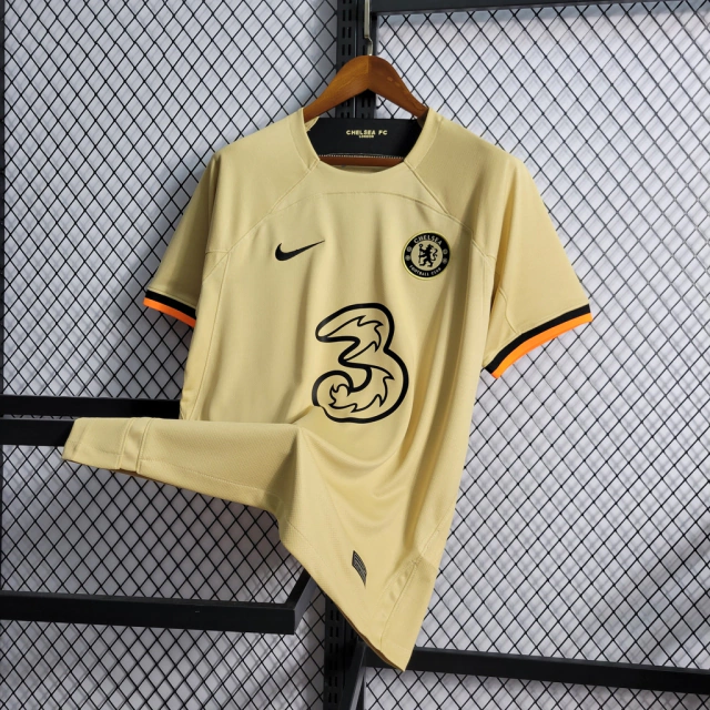 Camisa Chelsea Reserva 22/23 Torcedor Nike Masculina - Amarelo