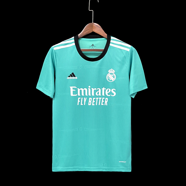 Camisa Real Madrid Third 21/22 Torcedor Adidas Masculina - Verde Claro