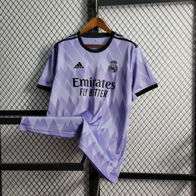 Camisa Real Madrid Away 22/23 Torcedor Adidas Masculino - Roxo