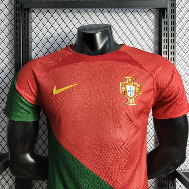 Camisa Portugal Home 22/23 Jogador Nike Masculina - Vermelho e Verde