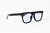 Image of Burano Black Glasses Blue Lenses